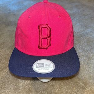 New Era MLB Boston Red Sox Pink/Grey adjustable hat